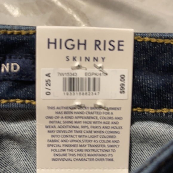 Lucky Brand New With Tags Jeans size 0 Blue Women - Picture 4 of 4